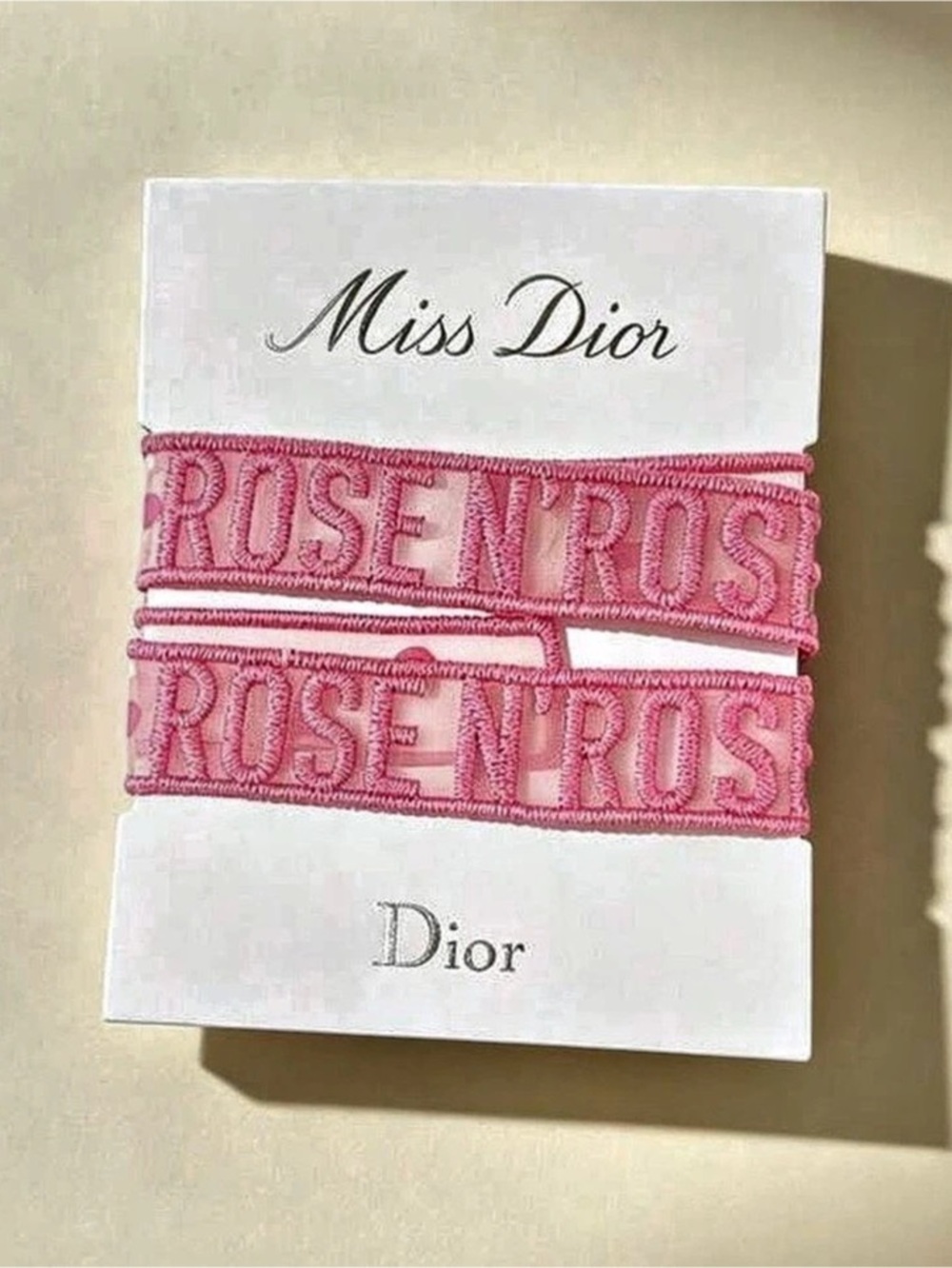 Dior Rose N'Roses Rose Hair Ties in Pink